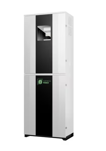Fortress Power, DuraRack, Outdoor rated enclosure, holds 4 eFlex units per rack. Includes busbars and 4 sets