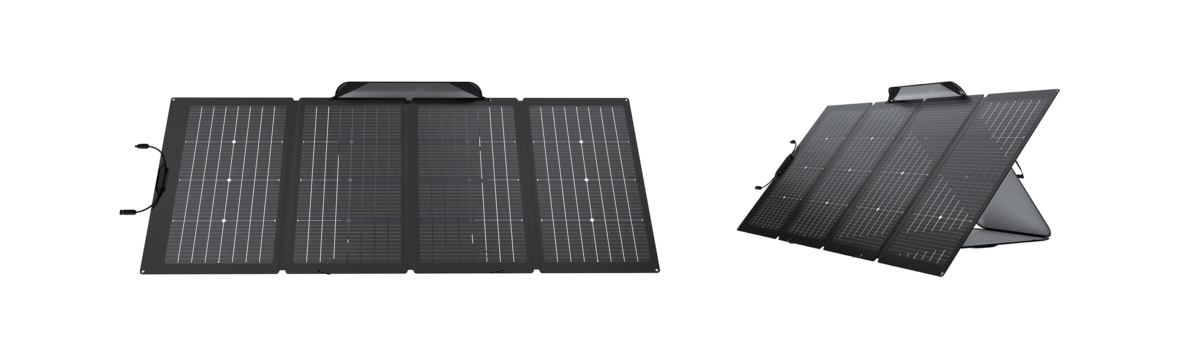 EcoFlow 220W Bifacial Portable Solar Panel.