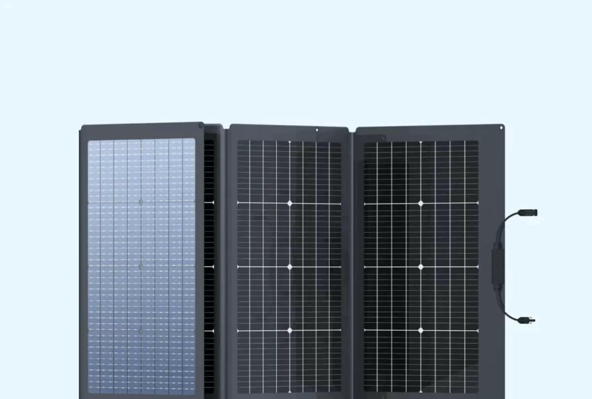 EcoFlow 220W Bifacial Portable Solar Panel.