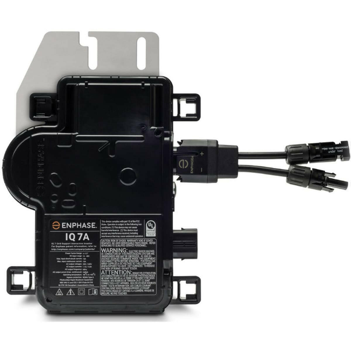 Enphase Energy IQ7A Series 366 VA Natural Convection Cooling Microinverter with Q-DCC Connection