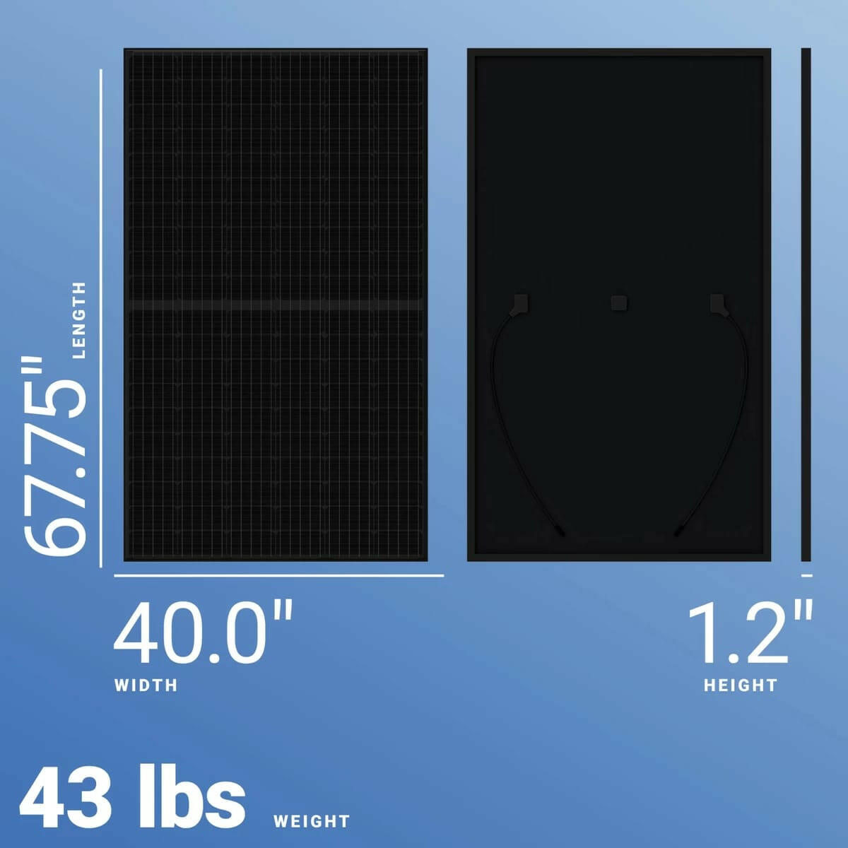 Panasonic Corporation EverVolt® K Series 1000 Vdc 360 W Monocrystalline Solar Module.