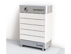 HomeGrid Lithion Stack'd 48 V Lithium Iron Battery with Stainless Controller & Base