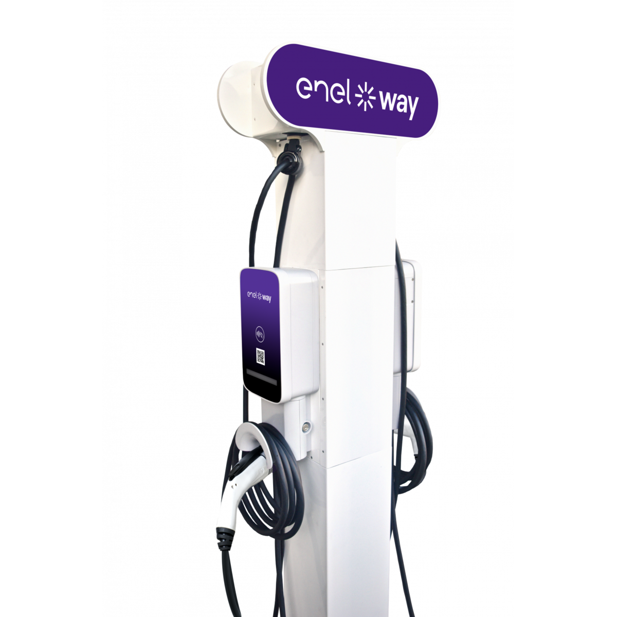 Enel X JuicePedestal™ Series Wi-Fi Enabled Smart EV Charging Station with Cable