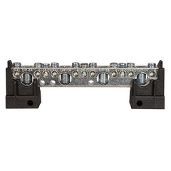 MidNite Solar Four 1/0 & eleven #6 useable wire slots. 180 amps - black (SKU Part Number MNTBB-B)