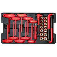 Wiha Tools 6.3 in Long Nose Pliers 6.3 in Diagonal Cutters Master Electrician's Insulated Tool Set