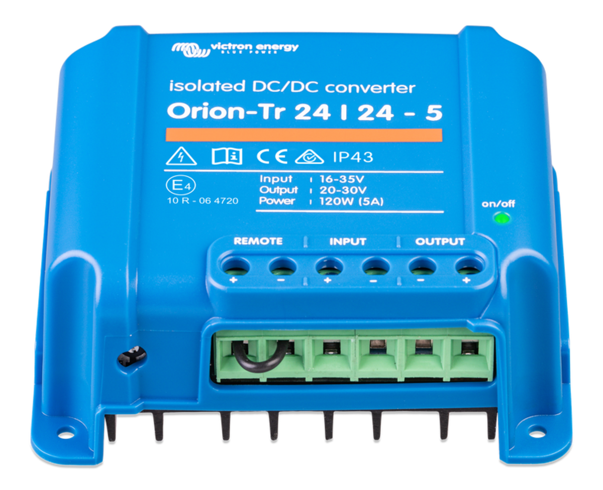 Victron Orion-Tr 24V to 24V - 120W 5A Isolated DC/DC Converter (SKU Part Number ORI242410110R)