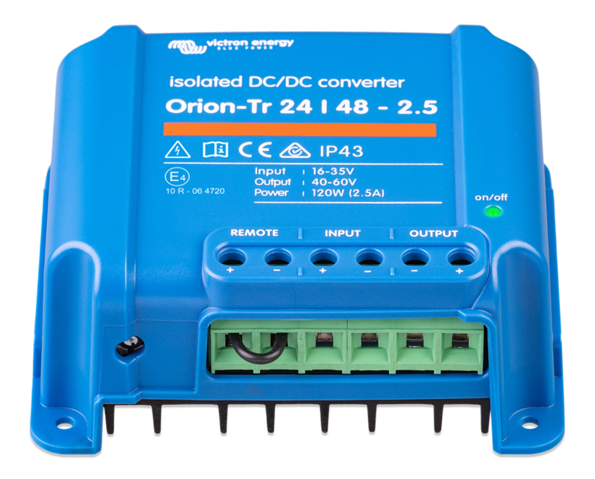 Victron Orion-Tr 24V to 48V - 120W 2.5A Isolated DC/DC Converter (SKU Part Number ORI244810110)