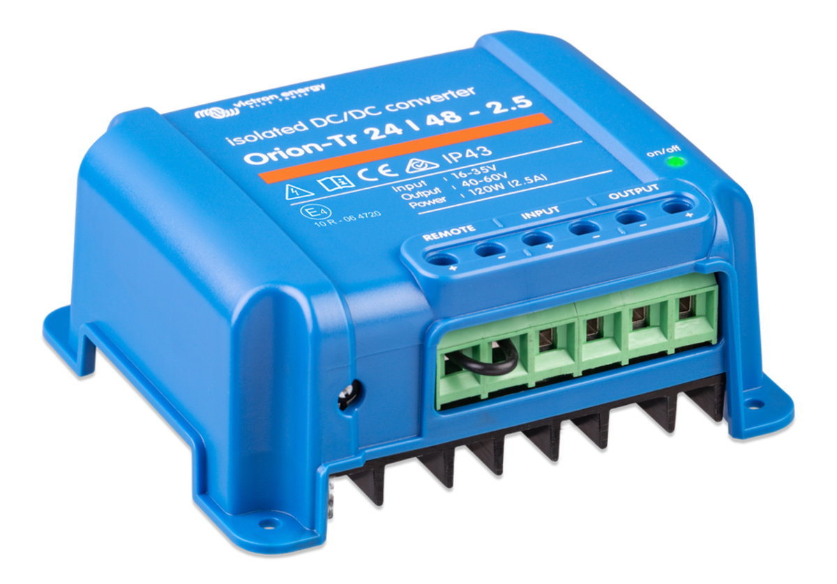Victron Orion-Tr 24V to 48V - 120W 2.5A Isolated DC/DC Converter (SKU Part Number ORI244810110)