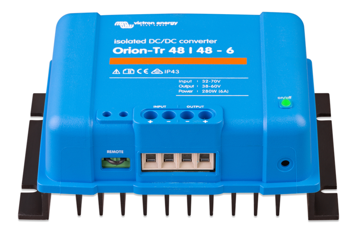 Victron Orion-Tr 48V to 48V - 280W 6A Isolated DC-DC Converter (SKU Part Number ORI484828110)