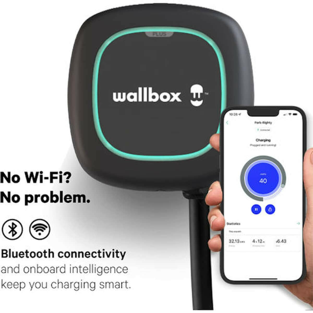 Wallbox PUP1-U-1-6-C-002 Pulsar Plus 48A, 240V (Level 2), 11.5kW, 25.