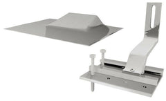 Quick Mount PV Mill Flashing with Curved Tile Hook - 12/Pack.