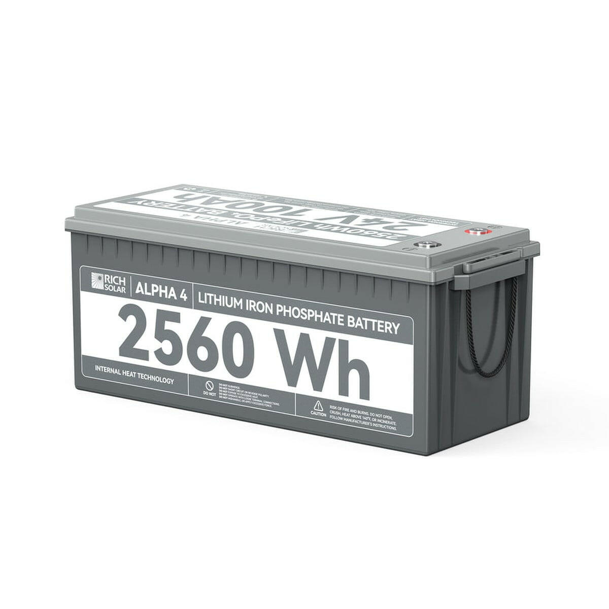 Rich Solar Alpha 4 25.6 V 100 Ah Lithium Iron Phosphate Battery