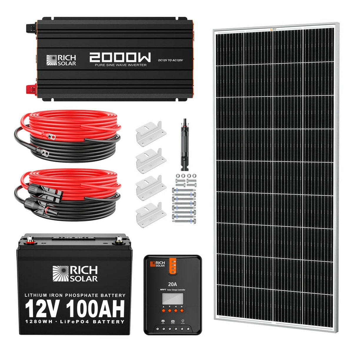 Rich Solar 200 Watt Complete Solar Kit