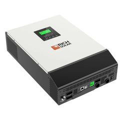 Rich Solar Hybrid Off-Grid Inverter | 2400W 24V 120A Output + 2.4kW Solar Input | 80A MPPT Charge Controller (Grid Feedback Optional).
