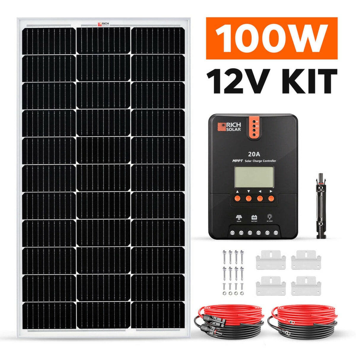Rich Solar 100 Watt Solar Kit.