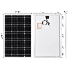 Rich Solar Mega 150 Watt Solar Panel.