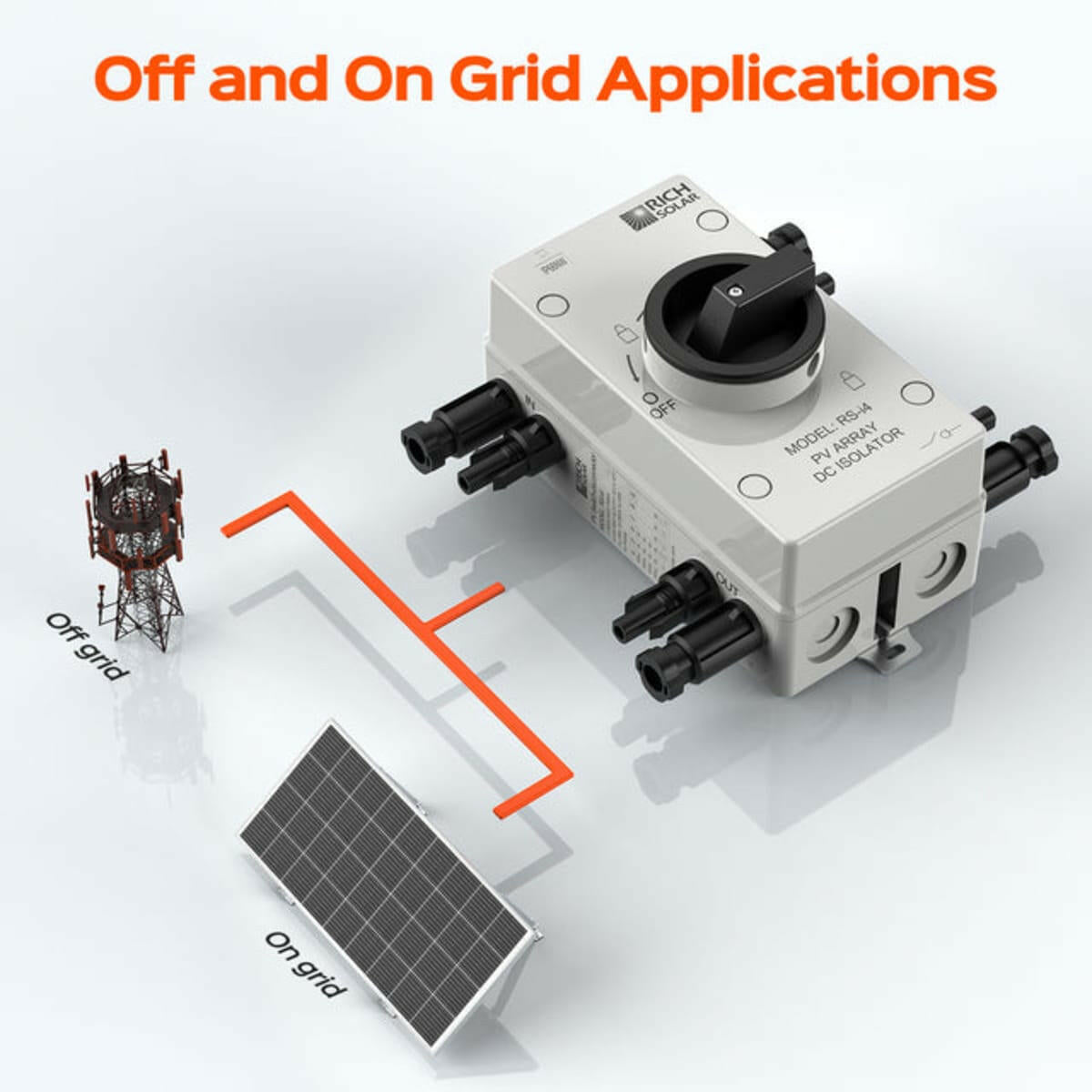 Rich Solar | Solar PV DC Quick Disconnect Switch 1500V 55 Amps.