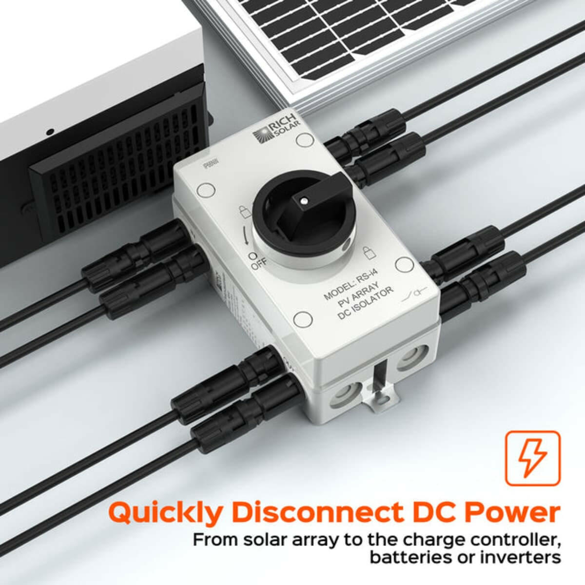 Rich Solar | Solar PV DC Quick Disconnect Switch 1500V 55 Amps.