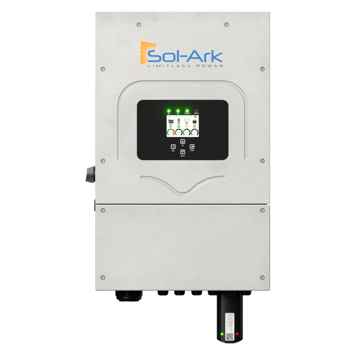 Sol-Ark 8000 W Grid-Tie Battery-Based Solar Hybrid Inverter with EMP Hardening Protection