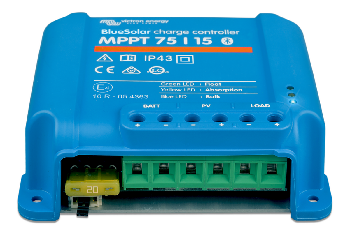 Victron Energy BlueSolar 75/15 MPPT Solar Charge Controller - Retail.