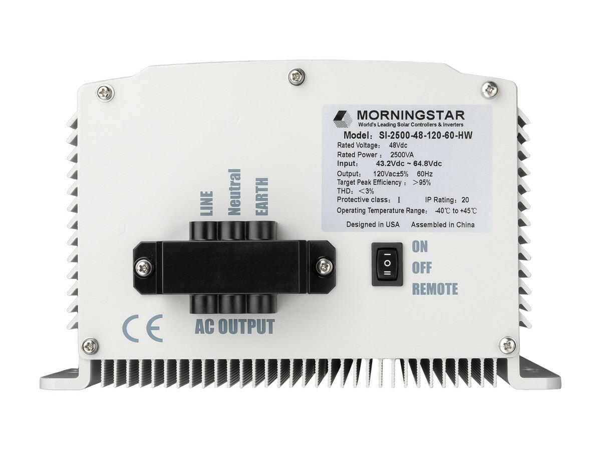 Morningstar Professional/SureSine 2500 48 V Pure Sine Wave Inverter with Hard-Wired AC Output