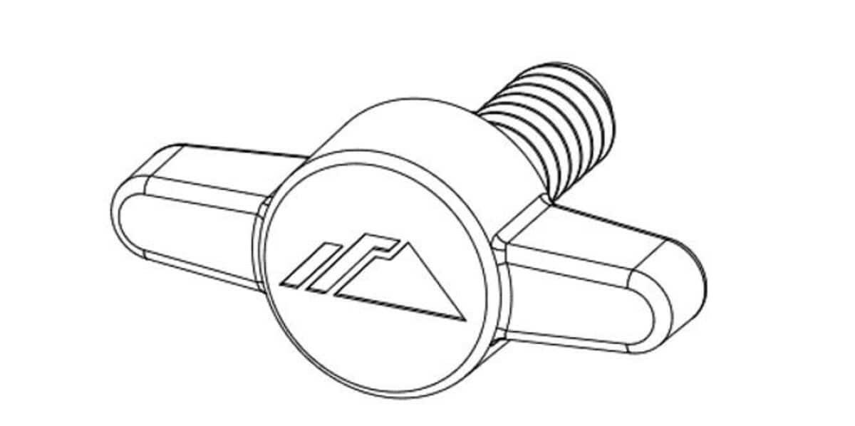 IronRidge FX Rail-Less North Bridge Thumb Screw - 12/Pack.