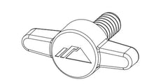 IronRidge FX Rail-Less North Bridge Thumb Screw - 12/Pack.