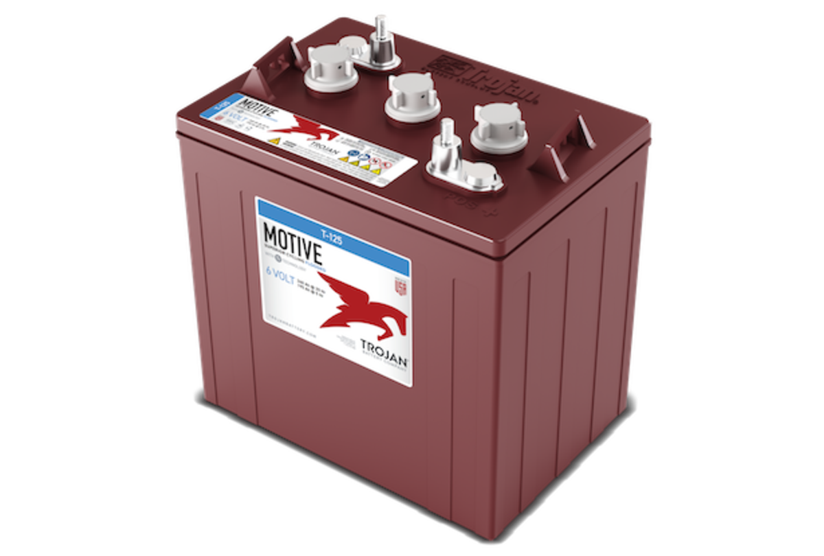 Trojan Battery 6 V 240 Ah Deep-Cycle Flooded Lead Acid Battery with Bayonet Cap