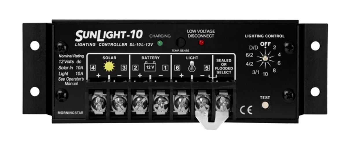 Morningstar SunLight SL-10L-12V PWM Charge Controller.