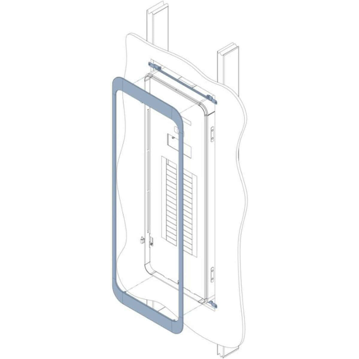 Span Sand White Flush Mount Trim Kit.