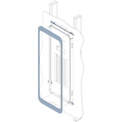 Span Sand White Flush Mount Trim Kit.
