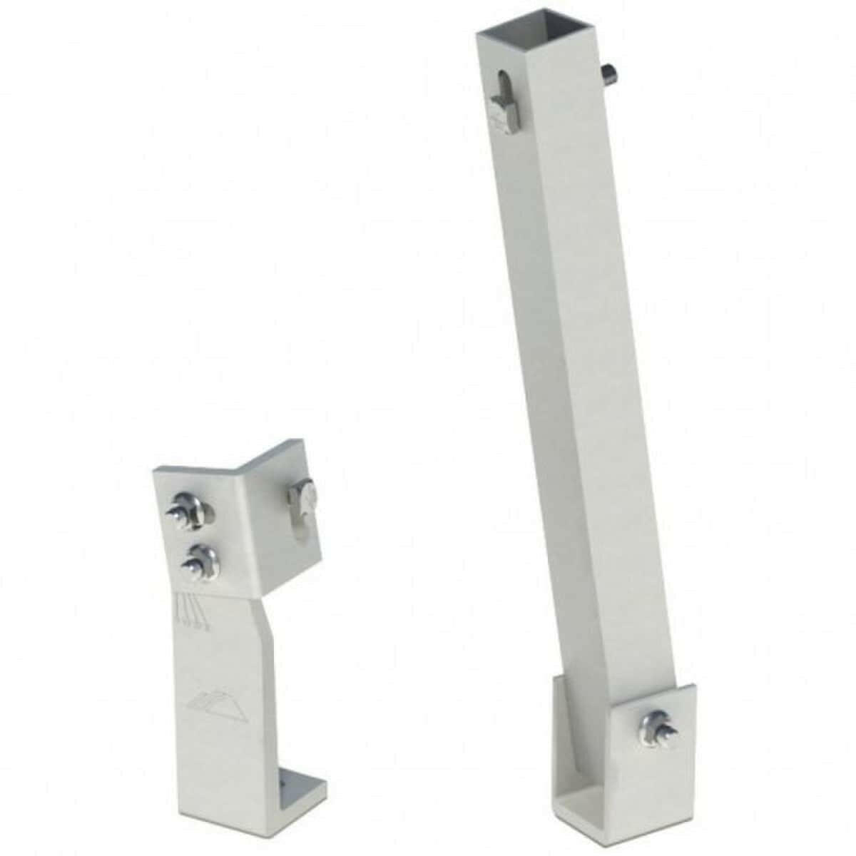 Ironridge 10" Fixed Tilted Leg, Mill (SKU Part Number TM-FTL-010)