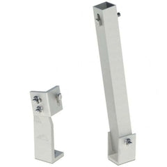 Ironridge 10" Fixed Tilted Leg, Mill (SKU Part Number TM-FTL-010)
