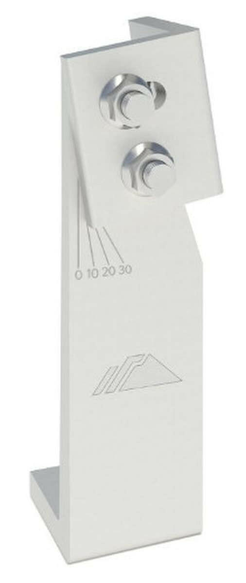 Ironridge 10" Fixed Tilted Leg, Mill (SKU Part Number TM-FTL-010)
