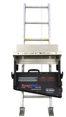 TranzVolt Tie Down 28 ft 6000 Sq-ft Battery Powered Ladder Hoist with Cordless Remote