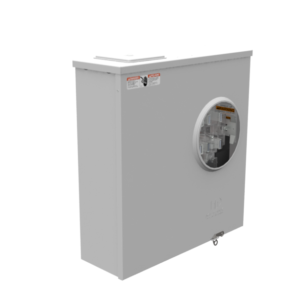 U4184-X - 7 Term RNGLS LRG CLS PLT LVR Byps 200 Amp Side Bussed