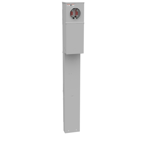 U5240-O-200S - 4 Term RNGTP Plain Top 1-200 Amp MN BRKR SGL Ped Dir Bury Series Wired 40 Block