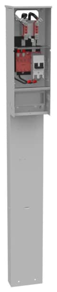U5240-O-200S - 4 Term RNGTP Plain Top 1-200 Amp MN BRKR SGL Ped Dir Bury Series Wired 40 Block