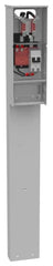 U5240-O-200S - 4 Term RNGTP Plain Top 1-200 Amp MN BRKR SGL Ped Dir Bury Series Wired 40 Block