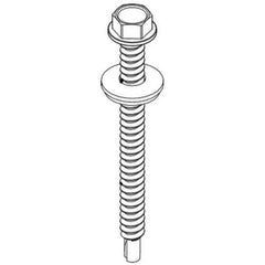 Unirac #12-14 X 2.50 SCREW HDW SS - includes #12 EPDM washer (Priced as bag of 80 pc)