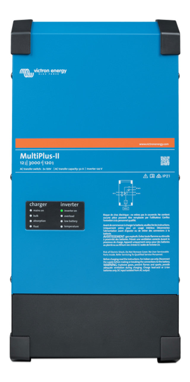 Complete Mobile Solar Kit For 50 AMP RVs| Victron MultiPlus-II 12/3000 | 12V Input | 3000VA Output 120/240V | [Kit-V0004]
