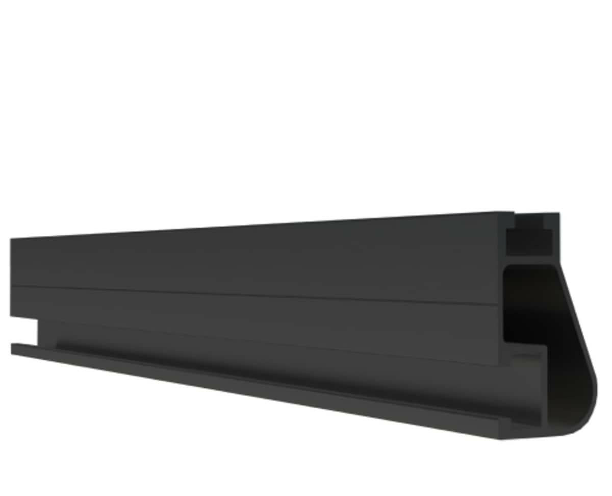 IronRidge XR100 Rail, 168" (14 Feet) Black, Bundle of 18 (SKU Part Number XR-100-168B).