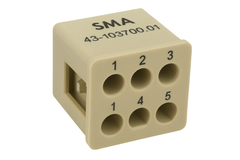 SMA 43-103700.01 – Female Insert AWG26-14 for MIXO (5-Pin Spring Clamp)