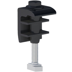 UFO Universal End Clamp – Black, Adjustable Solar Module Mounting Clamp