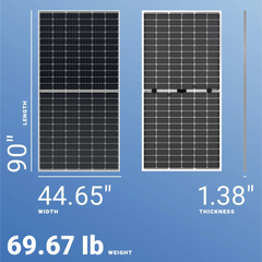 JA Solar 550W 144 Half-Cell Bifacial Solar Panel