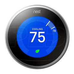 Nest Learning Thermostat Pro - 3rd Gen, Stainless Steel.