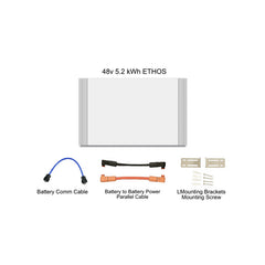 BigBattery | ETHOS Battery EG4-18Kpv Bundle Bundle - Commercial Energy System | 36kW Output Total w/ 30.7kWh to 92.1kWh